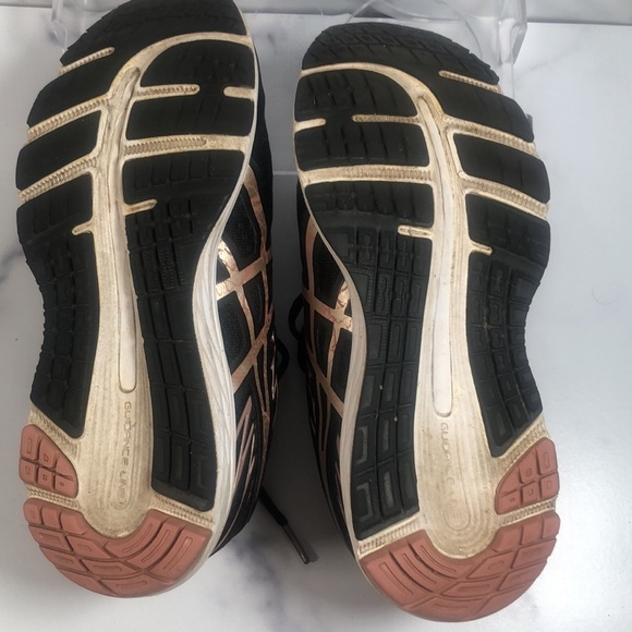 Asics Gel Cumulus 21 Running Shoes Black and Rose Gold Womens Size 6.5 - Picture 5 of 11